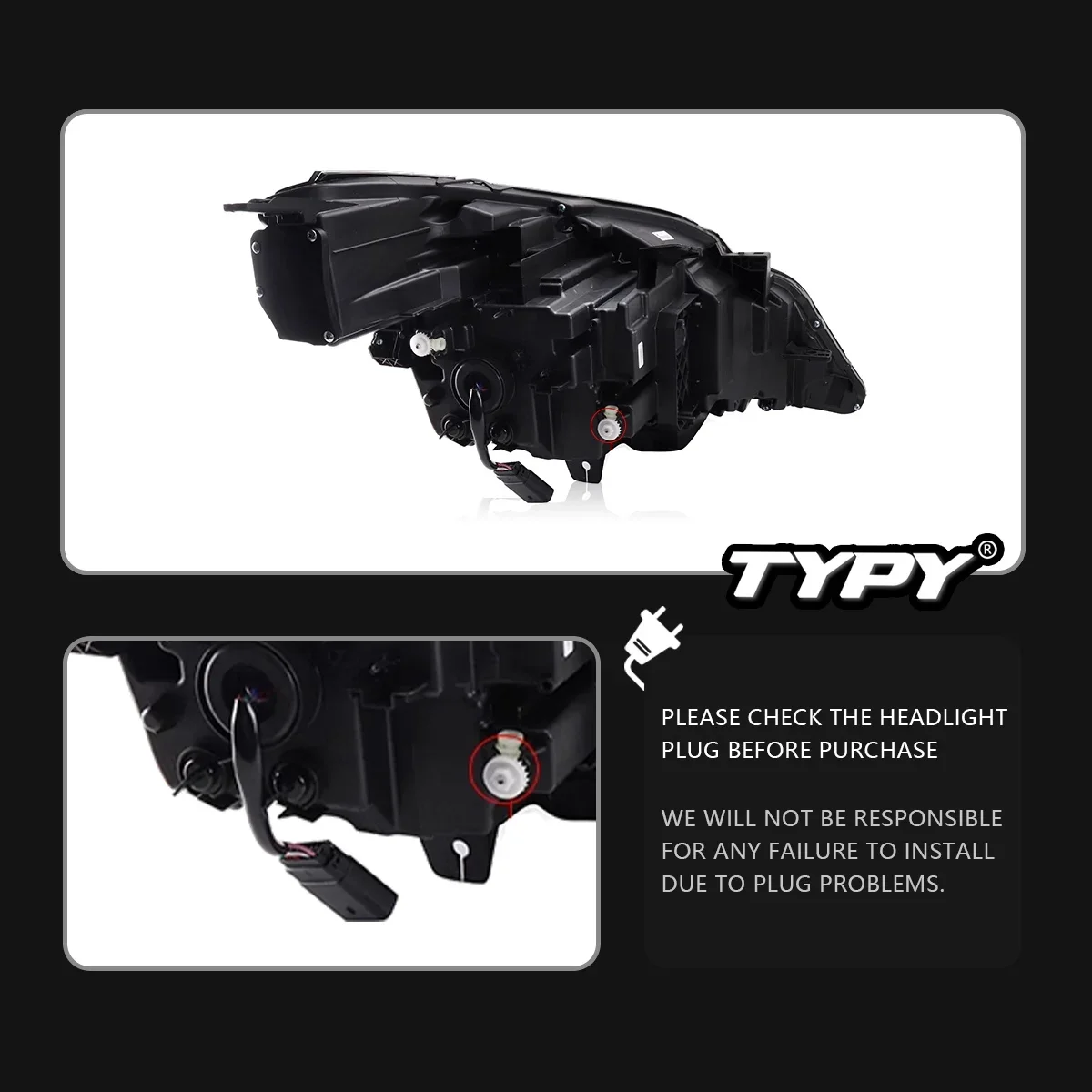 

TYPY Car For Buick GL8 LED Headlight 2017-2020 Upgrade Modified to New DRL Dynamic Turn Signal LED Headlight Auto Accessories