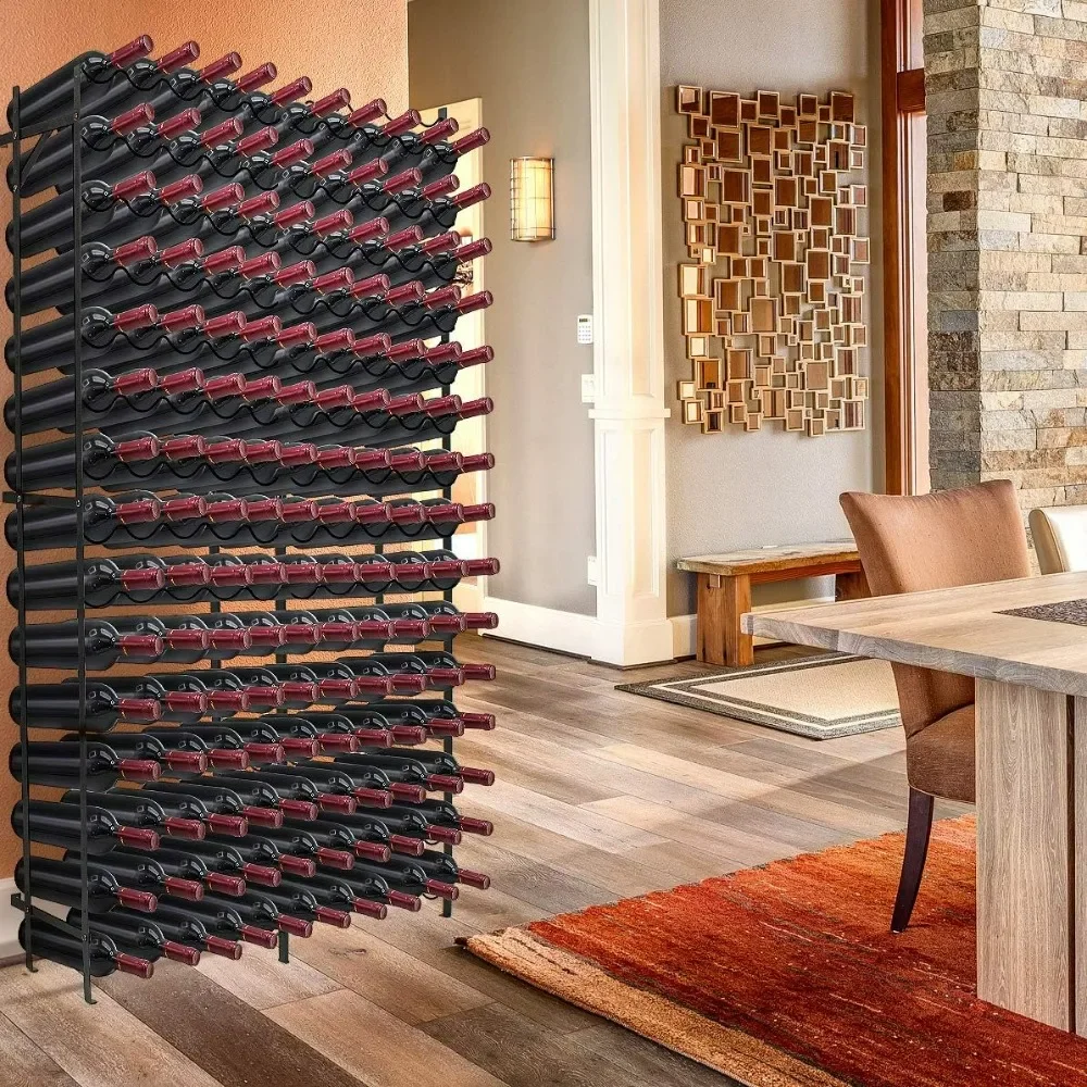 Wine Rack Freestanding Floor - Wine Bottle Holder Holds Bottles of Wine