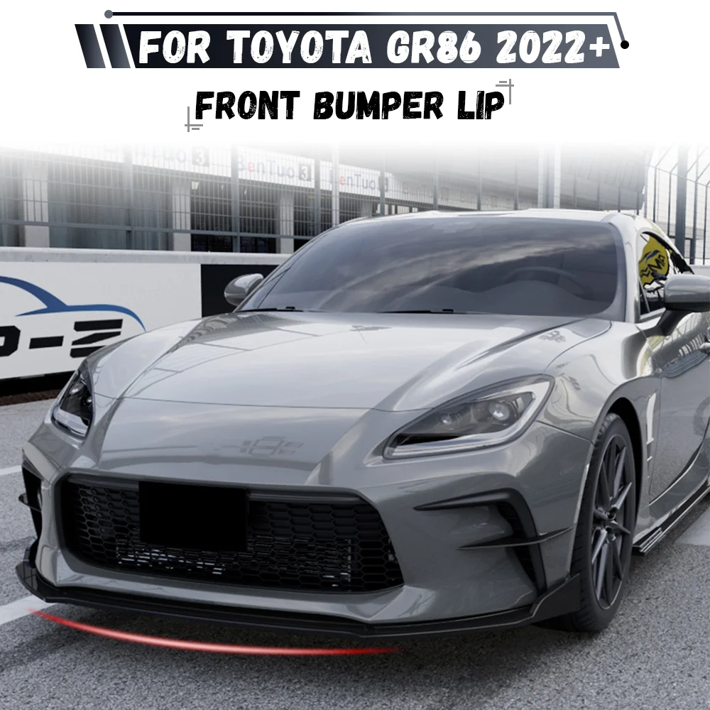 

Front Bumper Splitter Lip Diffuser Body Kit Spoiler Guard For Toyota GR86 2022 2023 2024+ Tuning Canard Lip Diffuser