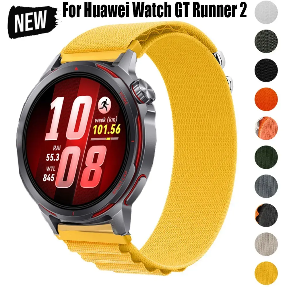 Sportarmband 22mm für Huawei GT Runner 2/Runner/GT2e/GT5pro 46mm Armband Nylonband für Huawei Watch GT6pro 46mm Zubehör