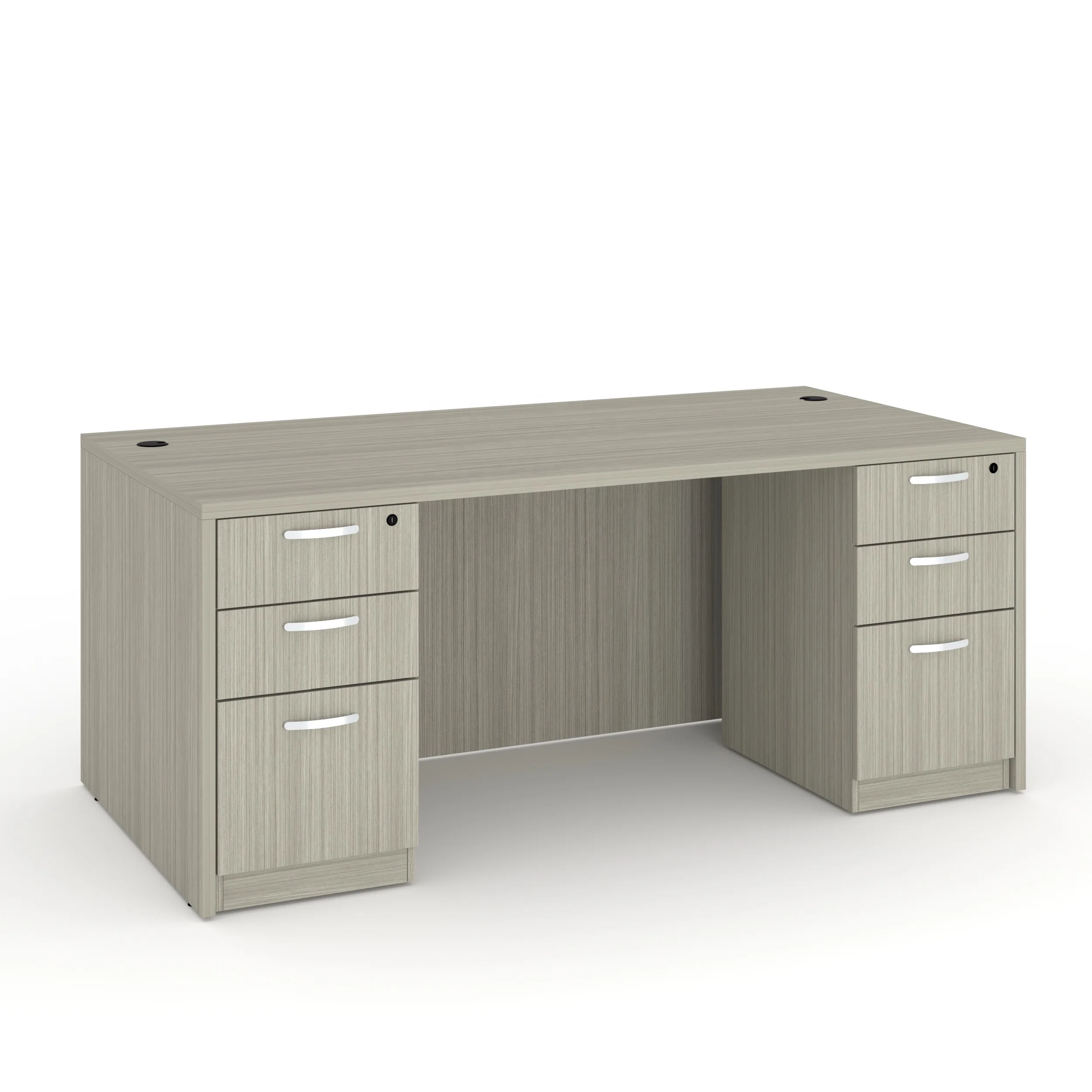 

Rectangular Wooden Study Desk Pedestal Writing Desk Escritorio Secretaire Office Table with Locks Drawers Computer Table Desk