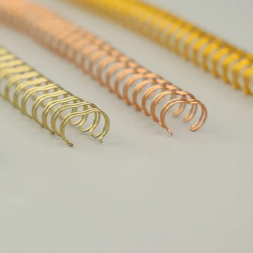 Imagen 2 del producto 9,5/11 1/12,7mm 50 Uds 2:1 doble bobina hoja suelta A4 anillo de encuadernación doble alambre hierro YO anillo calendario de escritorio anillos para calendario de pared