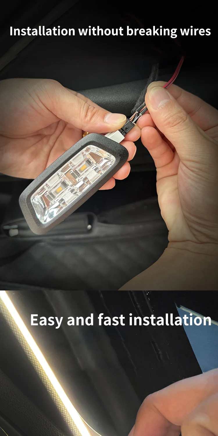 Auto Hochhelle Kofferraumbeleuchtung Ambientebeleuchtung Innenausstattung LED Kabellos Automatische Sensorik Heckklappen-Lichtleiste – Detail 4