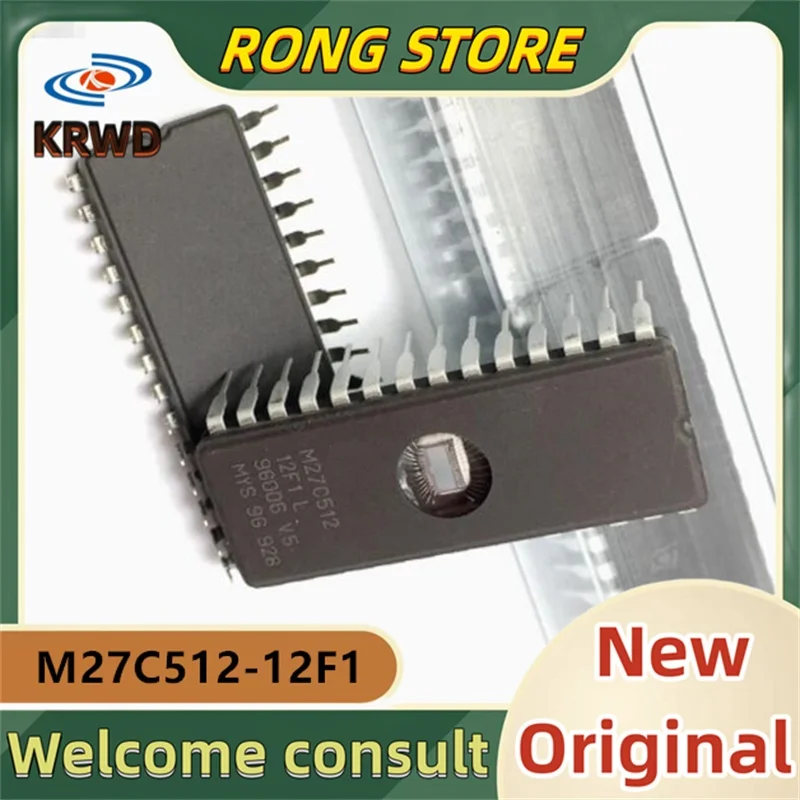 10PCS M27C512-12F1 New original M27C512 DIP28