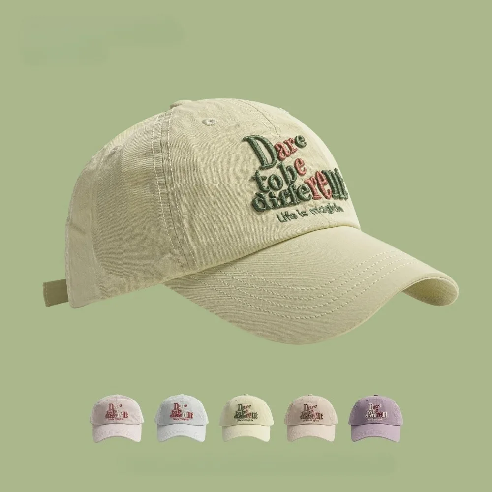 Spring Summer Thin Baseball Cap, Breathable Casual Fashion Embroidery Style for Sports Cycling Running Outdoor, Adjustable Hat