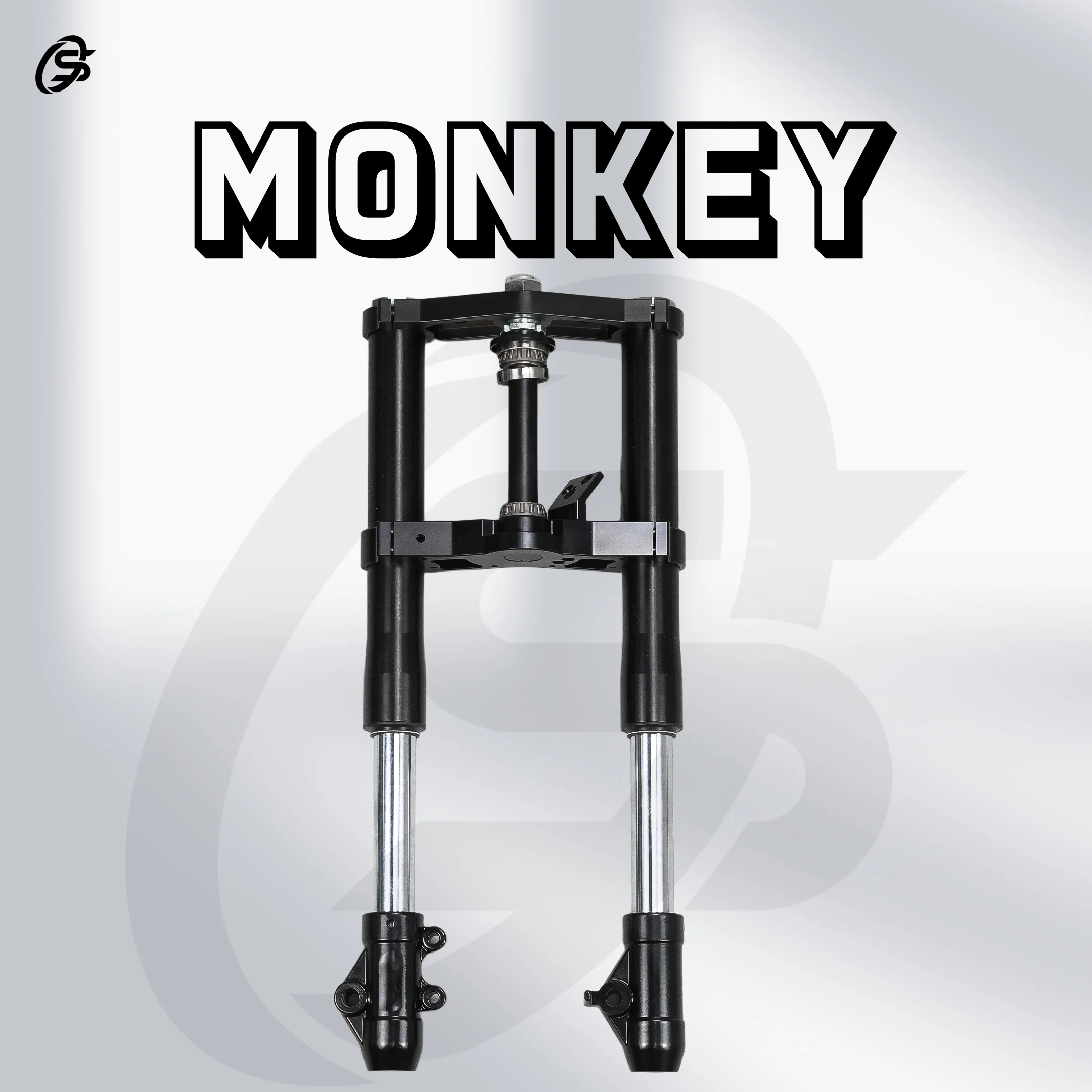 Monkey Z50 Front Fork Shock Absorber Kit Black 45mm 540mm Monkey Bike CNC Front Fork Kit Rebound Speed Unadjustable