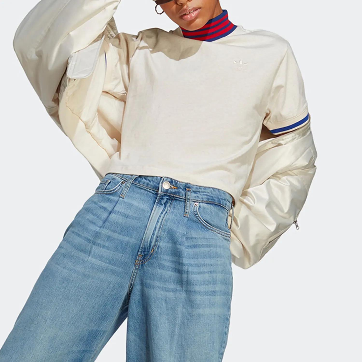 Adidas genuine clover new women's sports casual short sleeved T-shirt IC5223