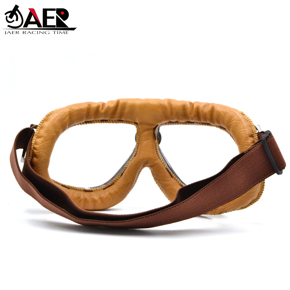 Motorcycle Vintage Old School Retro Goggles Glasses for Sport Racing Off Road Pilot Cycling Eye Ware