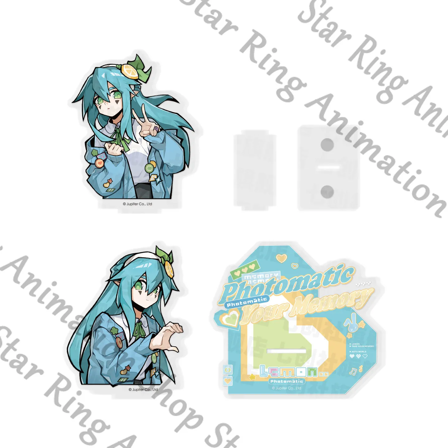 Support en acrylique officiel Aotu World Anime Cosplay Cartoon, panneau indicatif, King Anmicius Ray Lemon Godrose Kalie, cadeau
