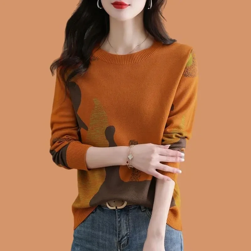 New 2024 Sweaters Women Casual O-neck Solid Jumpers Pullovers Spring Autumn Womens Sweater Winter Warm Knitwear Bottoming Shirt