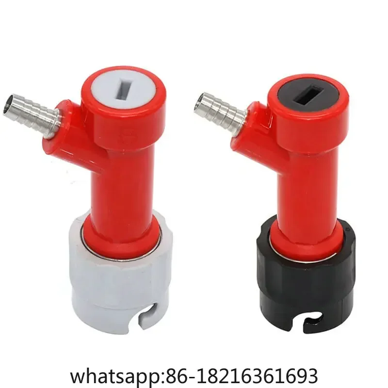 Inlet threaded distributor of inflatable wine outlet connector