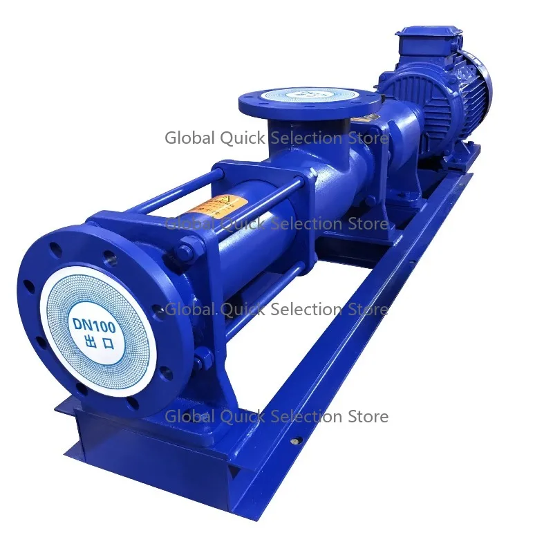 G-Type Variable Frequency Sludge Single Screw Pump Cast Iron Stainless Steel 304 316L High Flow Max Lift Suction