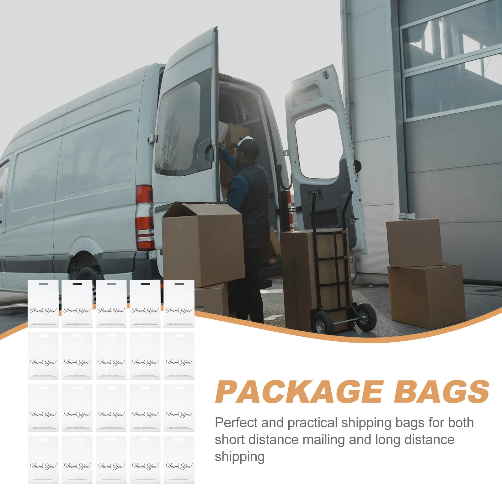 

20 шт. пакетов для экспресс-доставки с превосходным качеством изготовления, тонкой отделкой, водонепроницаемой герметизацией для безопасной транспортировки одежды, многоразовые.