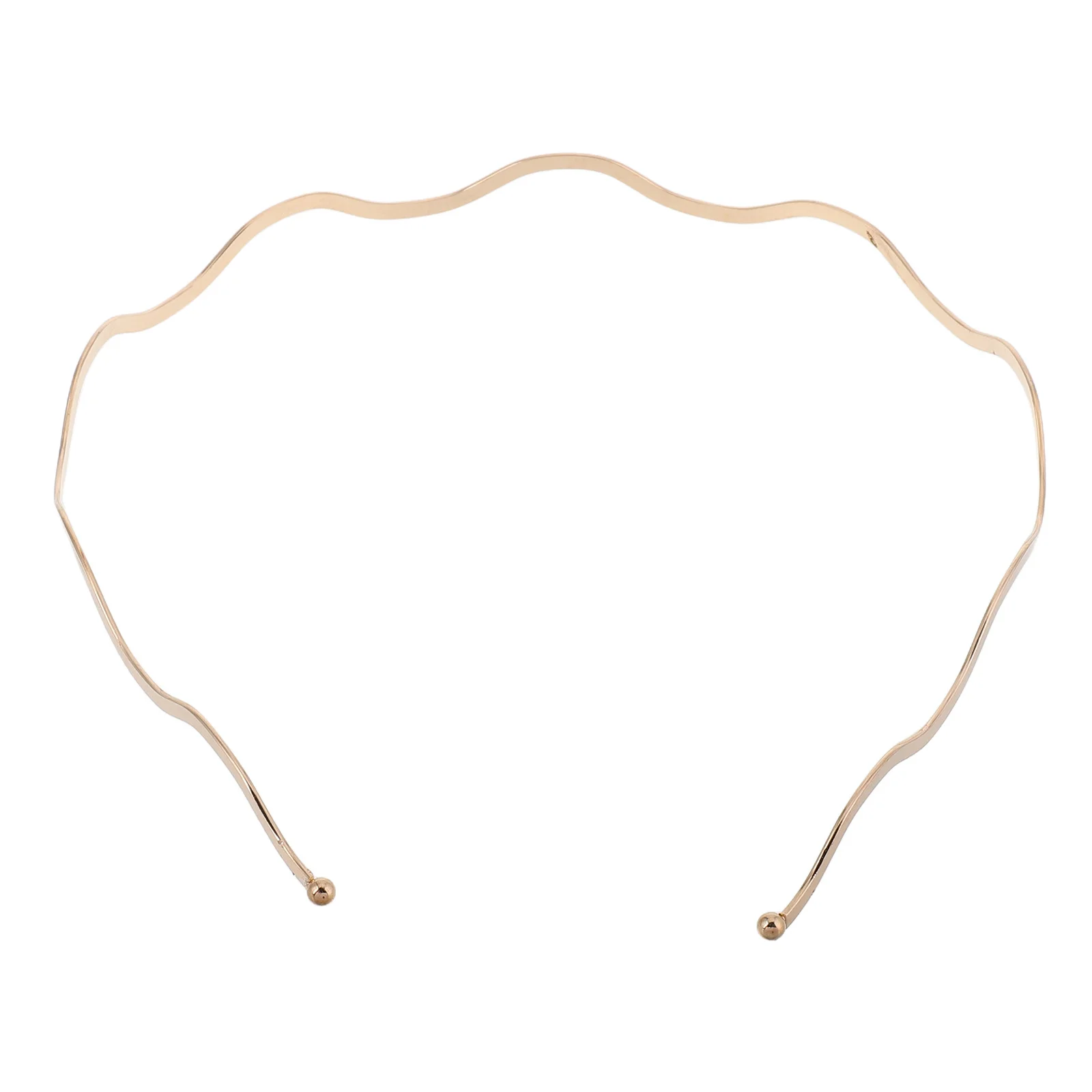 

Metal Wave Headband Thin Design for Women Portable Elegant Hairband Short Hair Formal Occasion Hair Accessories