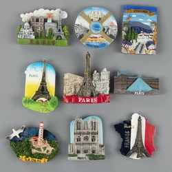 The Louvre in France  Prous resin 3D fridge magnets refrigerator with magnetic stickers as a souvenir for the Eiffel Tower in Pa
