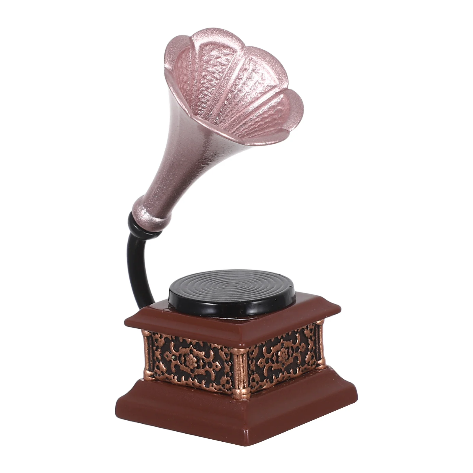 

Retro Vintage Phonograph Miniature Record Player Sculpture for Collectors Display Music Room Vintage Decor Dollhouse Phonograph