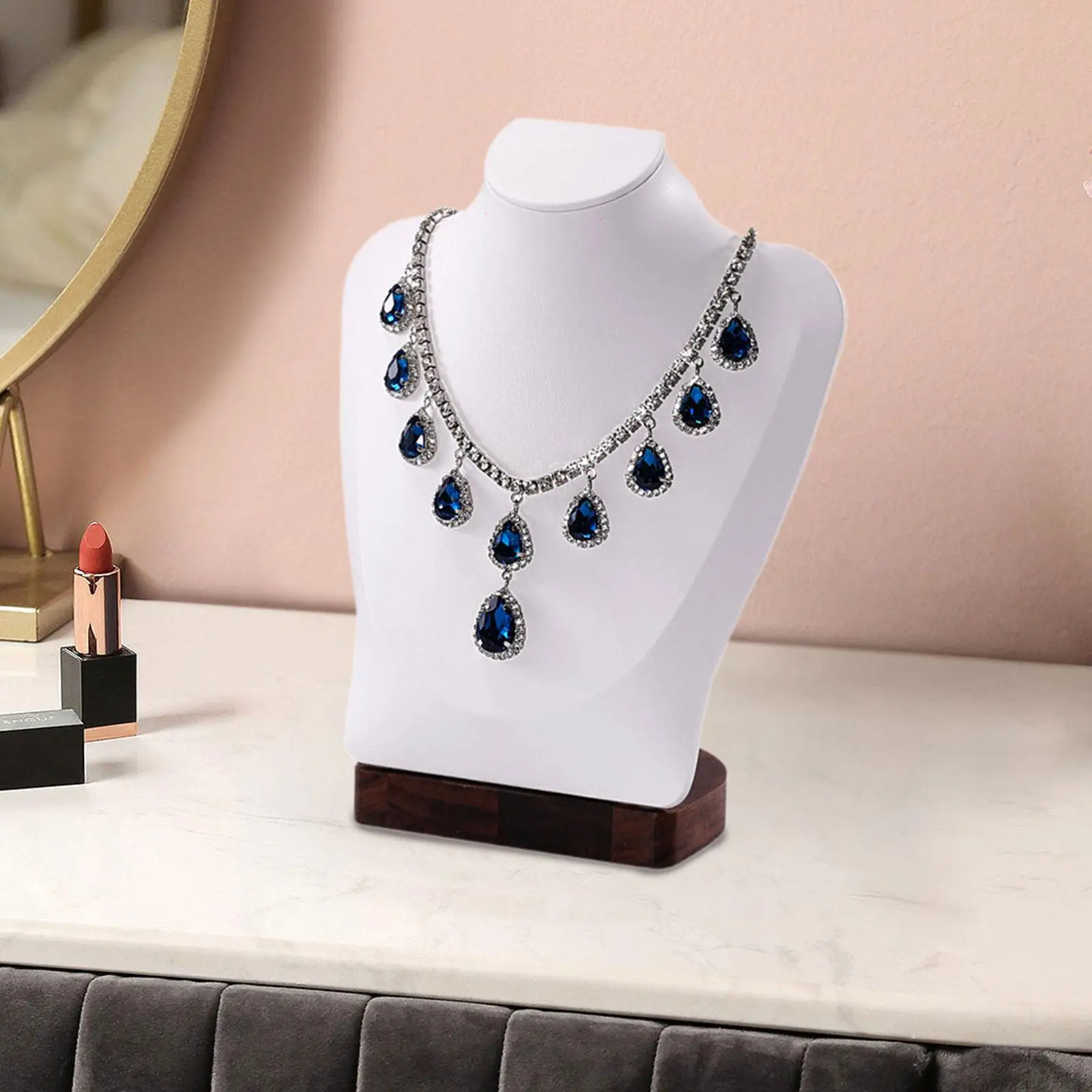 

Necklace Display Chain Bust Stand Holder Jewelry Organizer Decoration Stylish Jewelry Bust Stand for Retail Stores Showcase