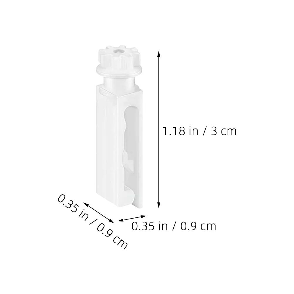 12 مجموعة عمودي أعمى ينبع استبدال الستار إصلاح أجزاء علامات التبويب واضحة للستائر نافذة أعمى المثبتات البلاستيك الجذعية أداة