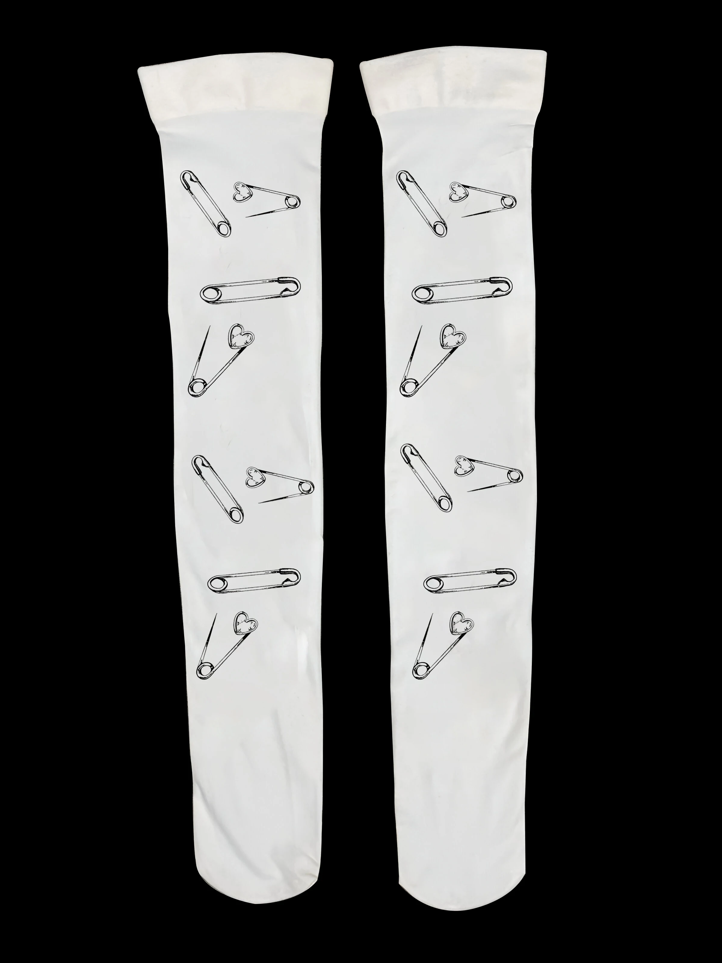 

Fashion Harajuku Kawaii lolita Long Sock Retro Gothic Graphic Over Knees Socks Aesthetic Punk Y2k Style Printing Women Stockting