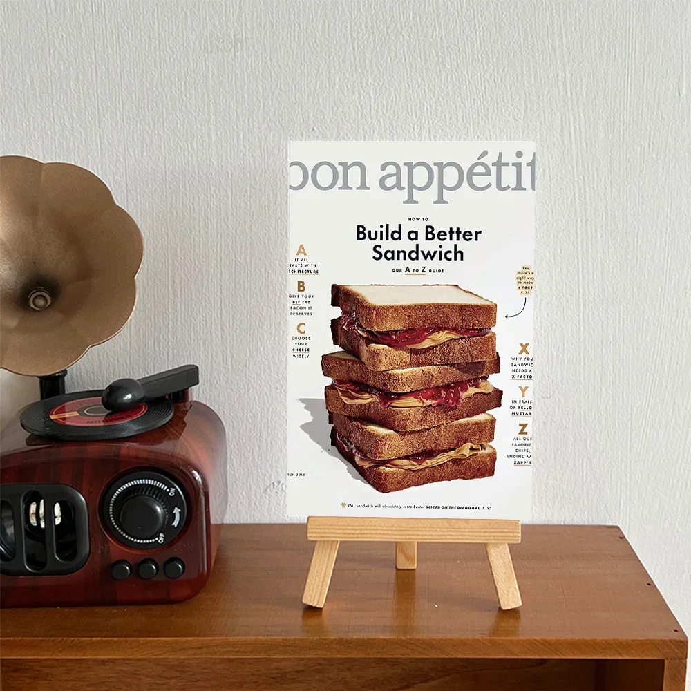 Ins الأمريكية خمر غرامة الغذاء بطاقة بريدية غرفة ديكور حائط الخلفية أجواء Diy بها بنفسك بطاقة الزخرفية ملصق صور الدعائم 10 ورقة