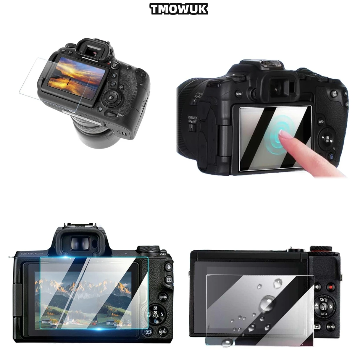 

For Canon 5D3 5D4 5DR 5DS 1DX Ultra-Clear 9H Hardness Screen Protector - Scratch Resistant, Oleophobic Coating