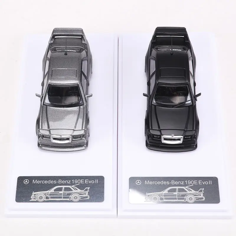 BSC 1/64 Mercedes Benz 190e EVO W201 Legering Speelgoed Motorvoertuig Diecast Metaal Model