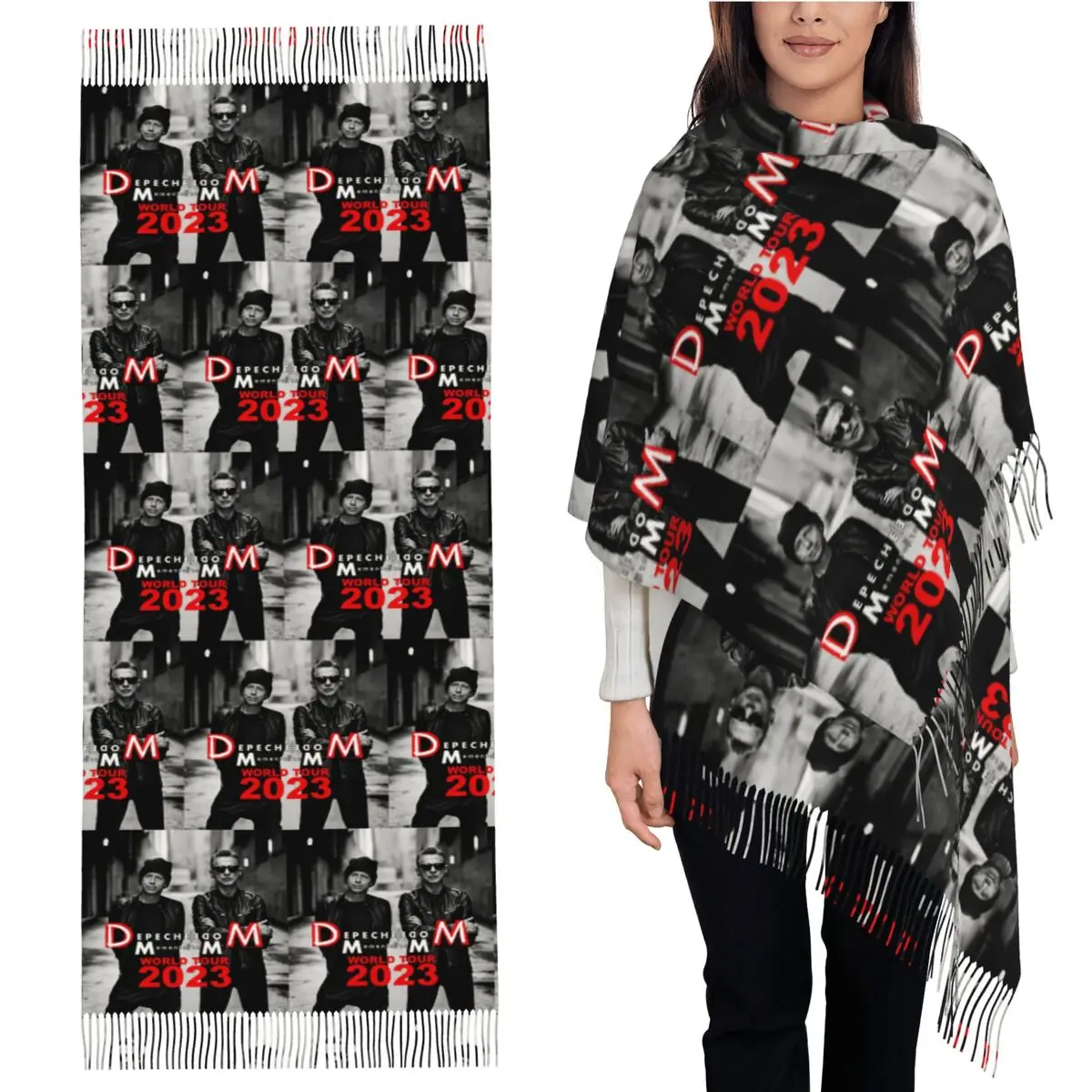 

2023 Depeche Muddee Mori One и 23, шарф, шарфы с кисточками, женские мягкие теплые шали и накидки, большая осенне-зимняя шаль