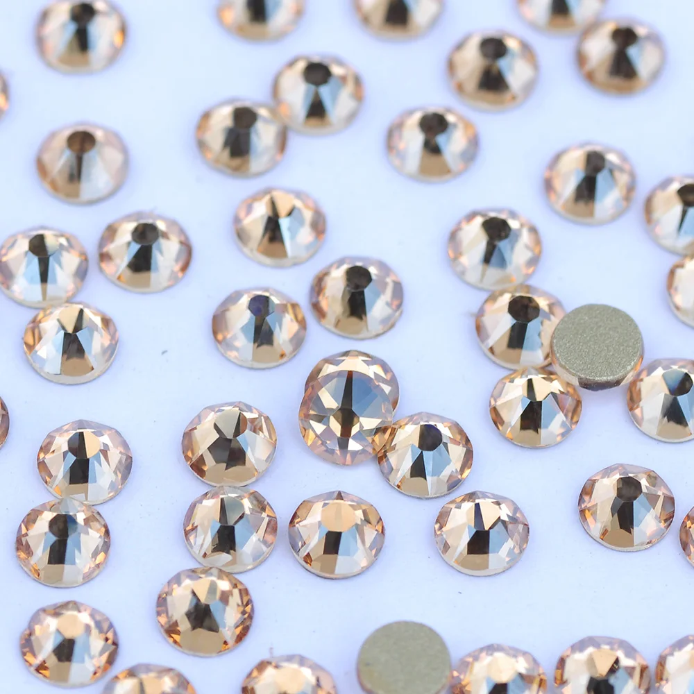 PUBRILEX 16-Facetten Kristall-Strass XILION 2088 XIRIUS Rose Ohne Hotfix Flache Rückseite Kaltfixierung Strass für Nagelkunst, Zähne, Taschen, Schmuck – Detail 4