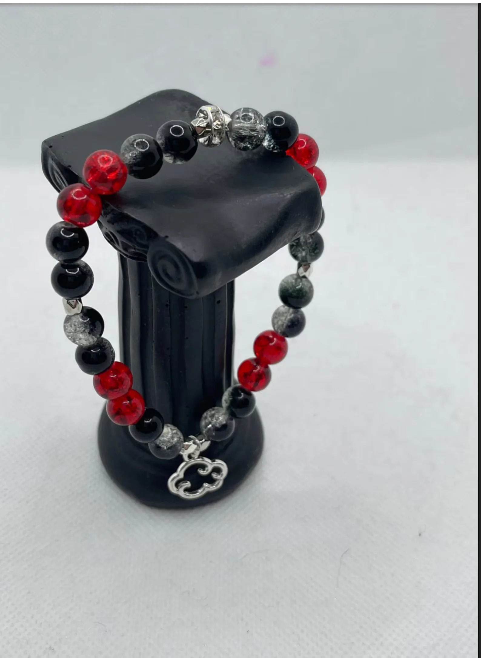 Handmade akatsuki inspired  beaded bracelet gift