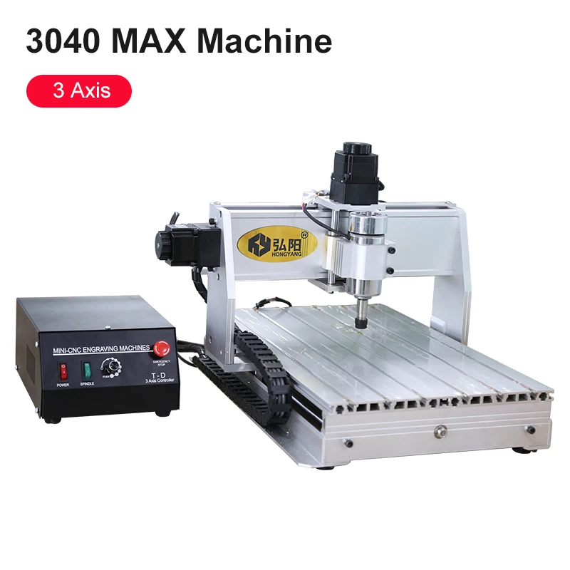 DIY Cnc 3040 Three-Axis Milling Engraver 300W Wood Engraving Metal Milling PCB Engraving Cutting Machine Mini Lathe