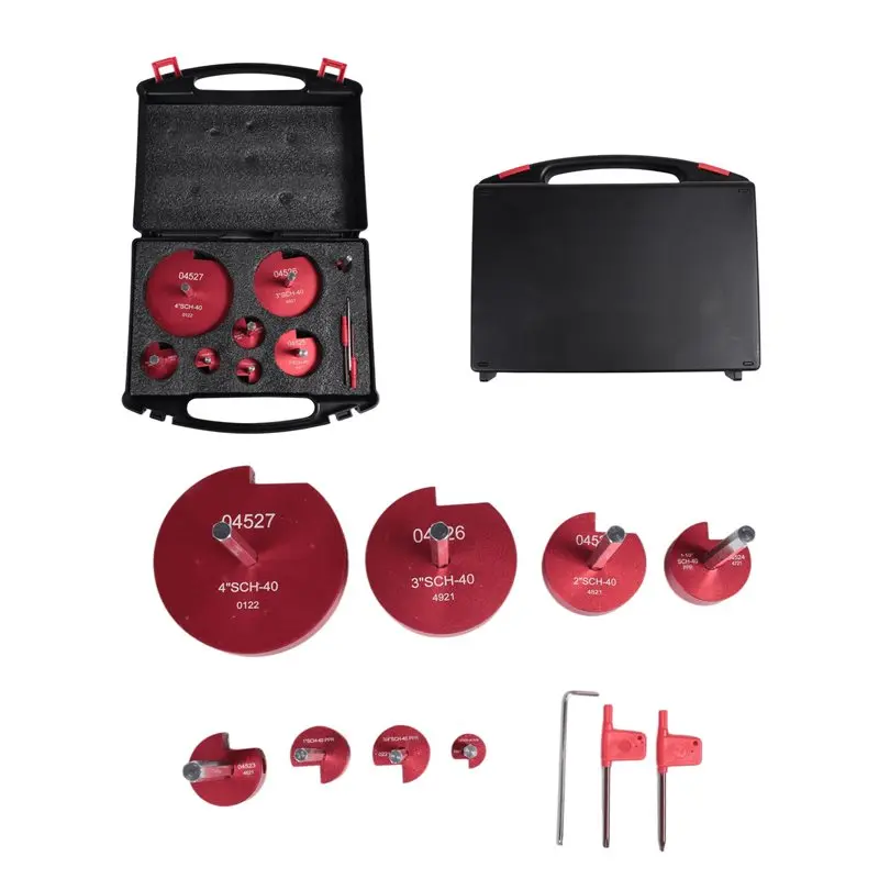 

AEE4-8Pcs PVC Pipe Reamer Kit , PVC Fitting Saver, PVC Socket Saver, Fit For Standard 1/2Inch Drill PVC Pipe Reamer Tool