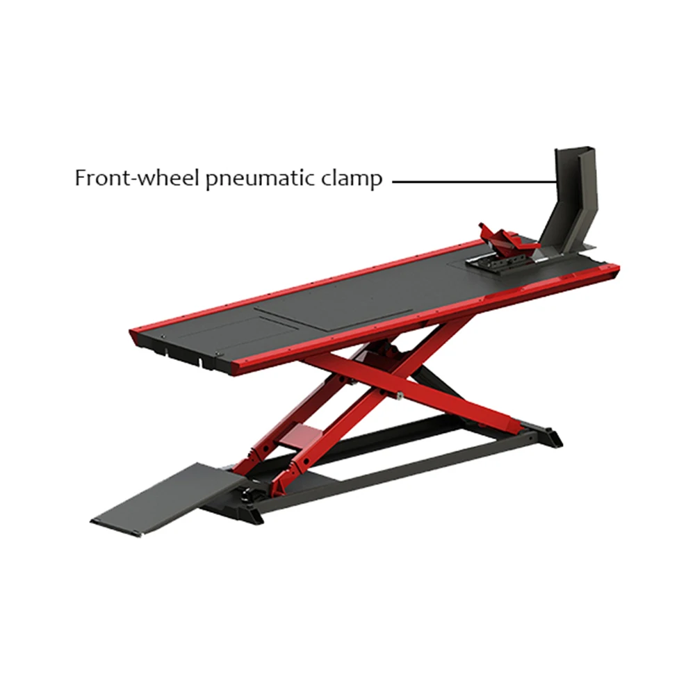 Ultra-thin Approach Bridge Design Portable Hydraulic Power Unit Motorcycle Scissor Lift