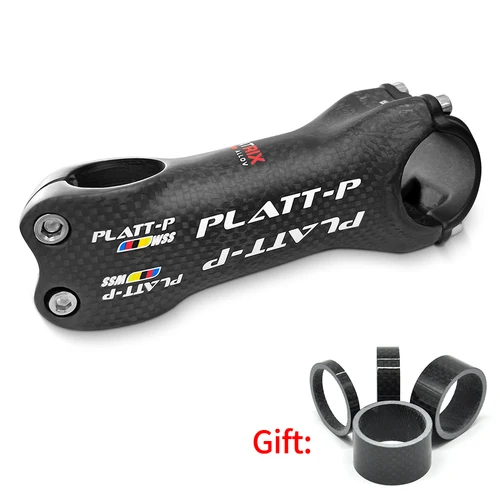 Vástago de carbono para bicicleta de montaña, vástago de 6/17 grados, vástagos de manillar de 31,8mm, 70/80/90/100/110/120mm, piezas de bicicleta negras mate