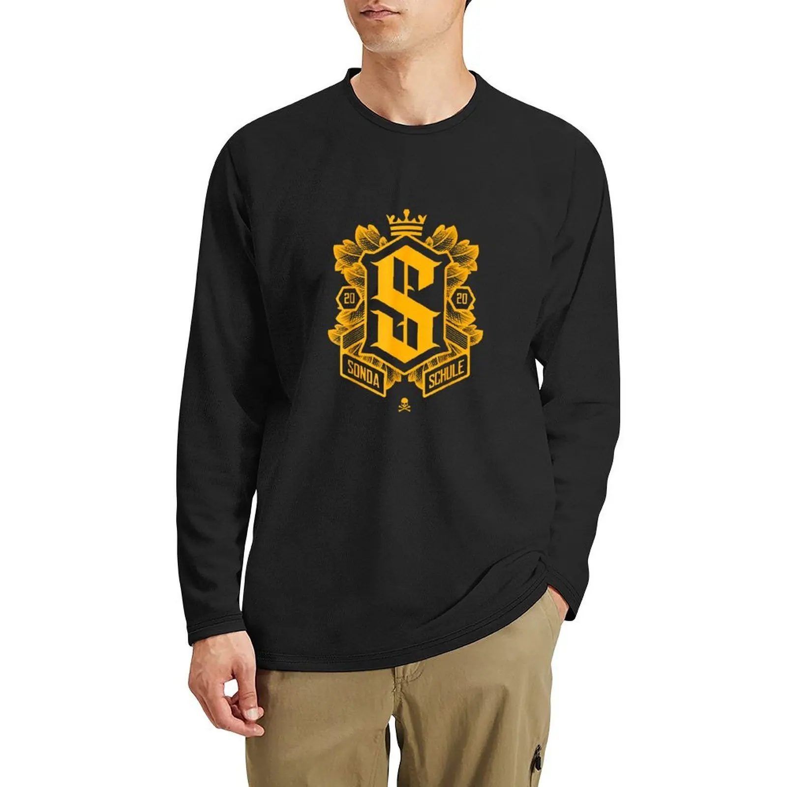 Sondaschule 2 Long T-Shirt black t shirt funny t shirts black t shirts quick drying t-shirt men clothing