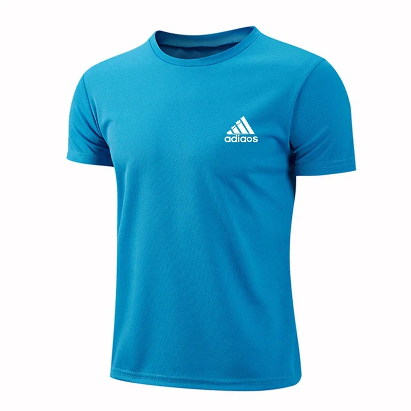 

New summer men breathable sports short sleeve T-shirt fashion outdoor jogging fitness fast drying sportwear top T-shirt