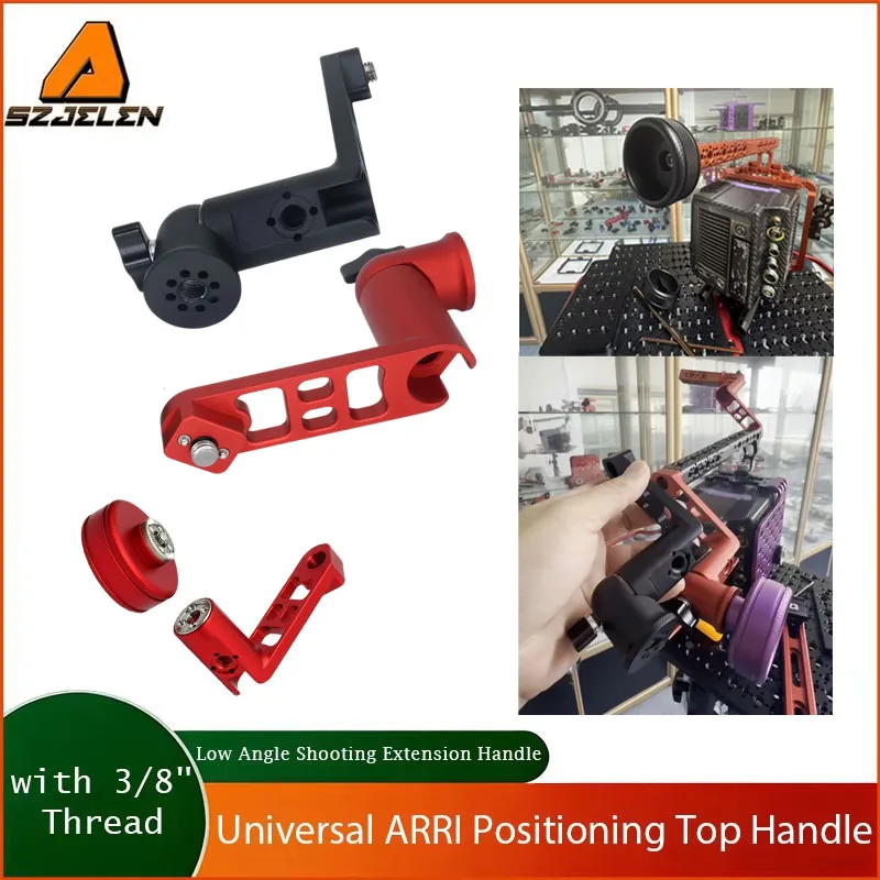 For ARRI Positioning Top Handle, Low Angle Shooting Extension Handle with 3/8" Thread, Can Be Spliced With Universal Handle