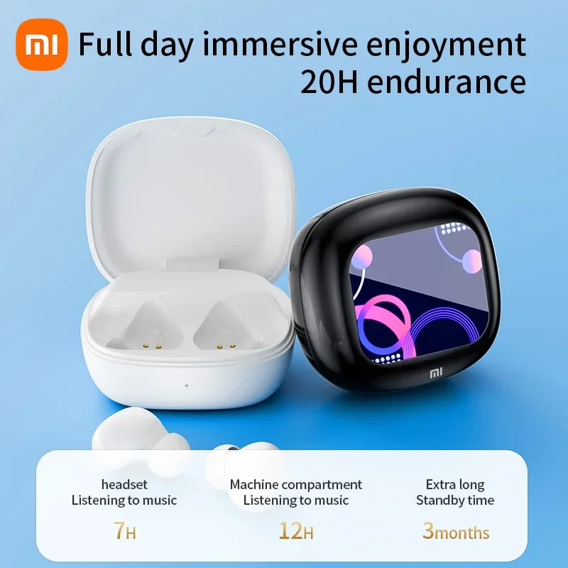 XIAOMI S09 ANC Bluetooth5.4 Earbuds TWS Wireless In Ear Headphone Touch Screen Noise Cancelling Headset With Mic For Android iOS