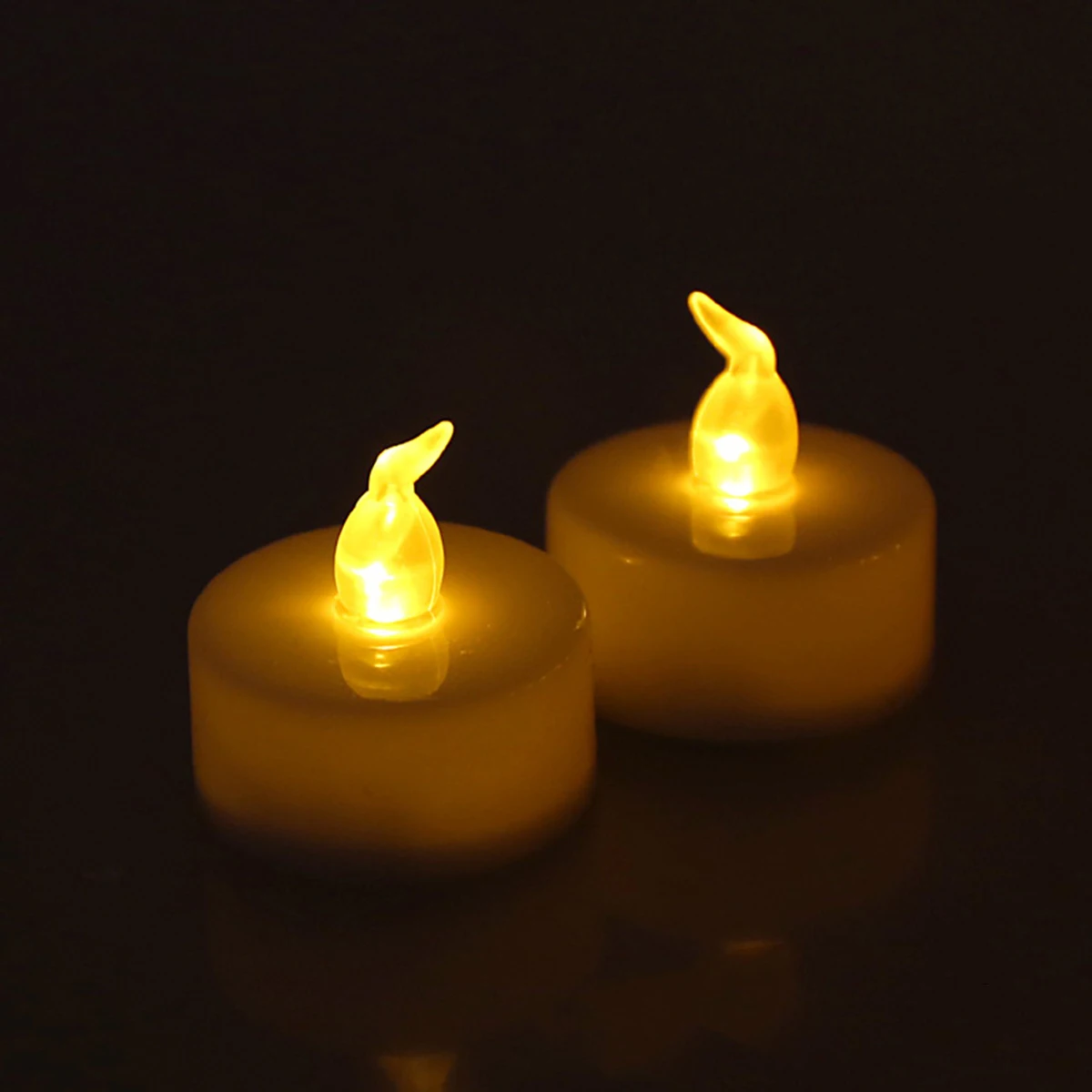 

24pcs Electronic Light Indoor Led Flackering Lamps Flameless Eco Friendly Long Lasting Operated Night