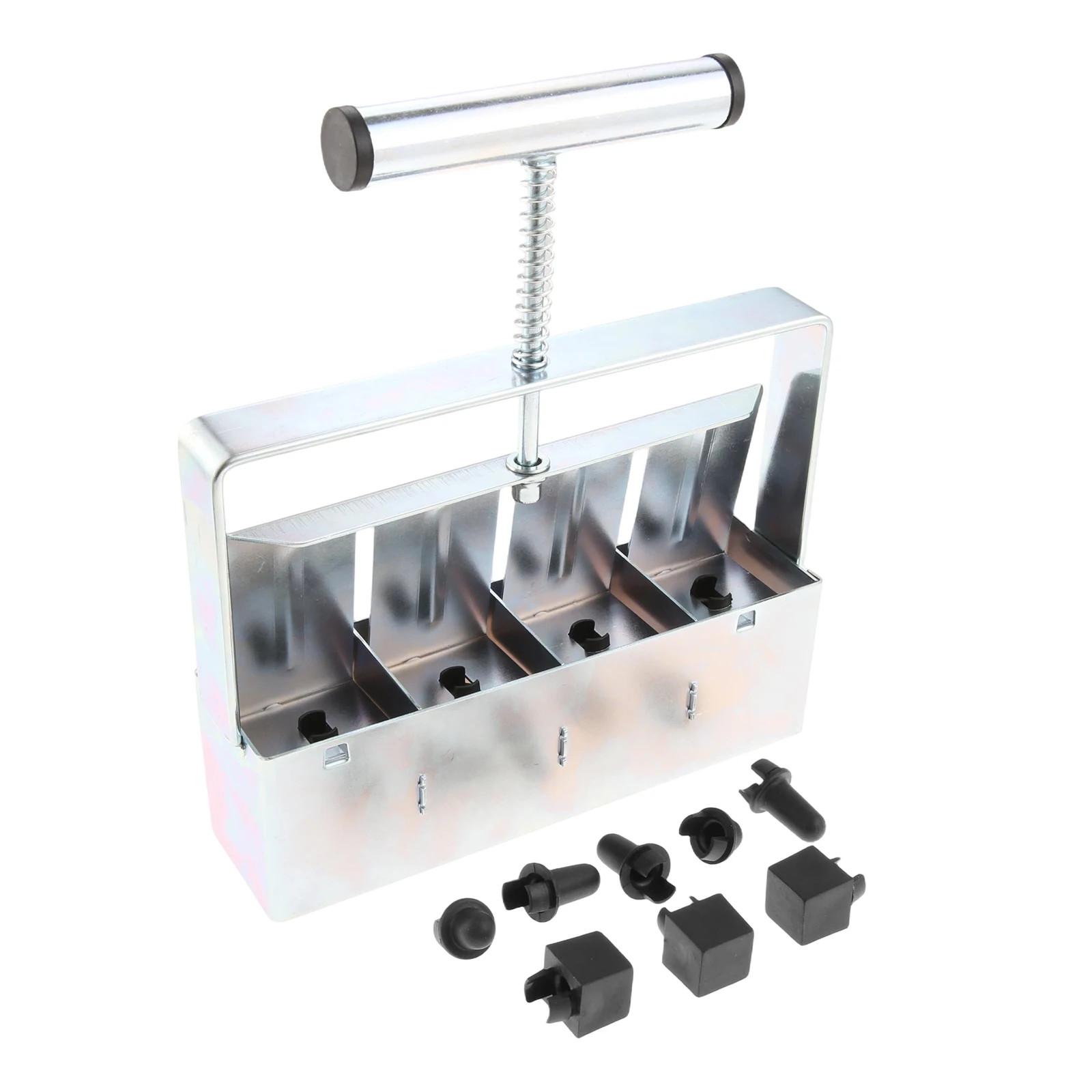 

2 Inch Seedling Soil Block Maker with 3 Size Plastic Seed Pins Comfortable Handle Garden Blocking Tools for Seedings Greenhouses