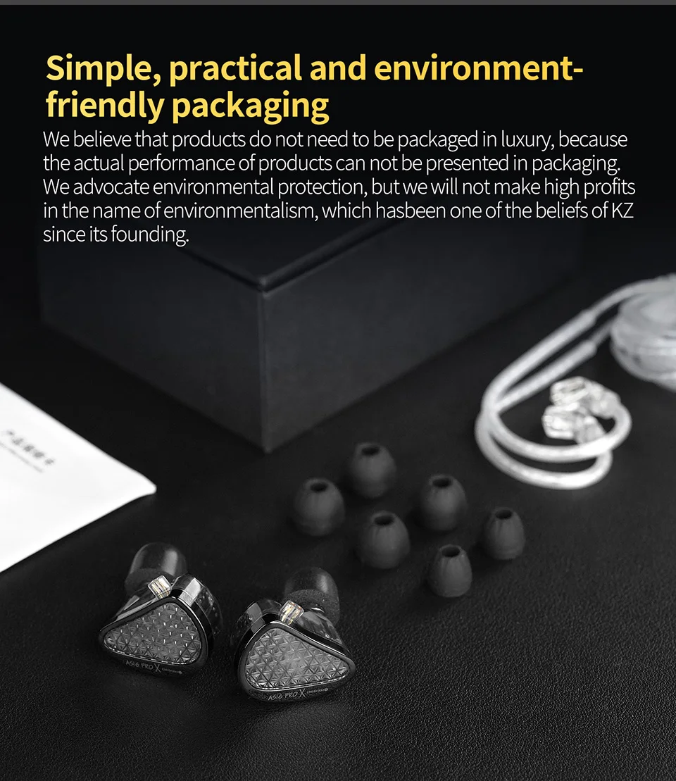 KZ AS16 Pro X In-Ear-Kopfhörer, 8, Balanced Armature Headset, Sport-Spielkopfhörer mit Geräuschunterdrückung und abnehmbarem Audiokabel – Detail 14