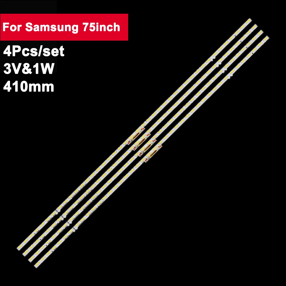 4pcs 410mm LED TV Backlight For Samsung 75inch BN96-52594A UN75AU8000FXZA UN75AU8000BXZA HG75AU800NFXZA UN75AU800DFX HG75AU800NF