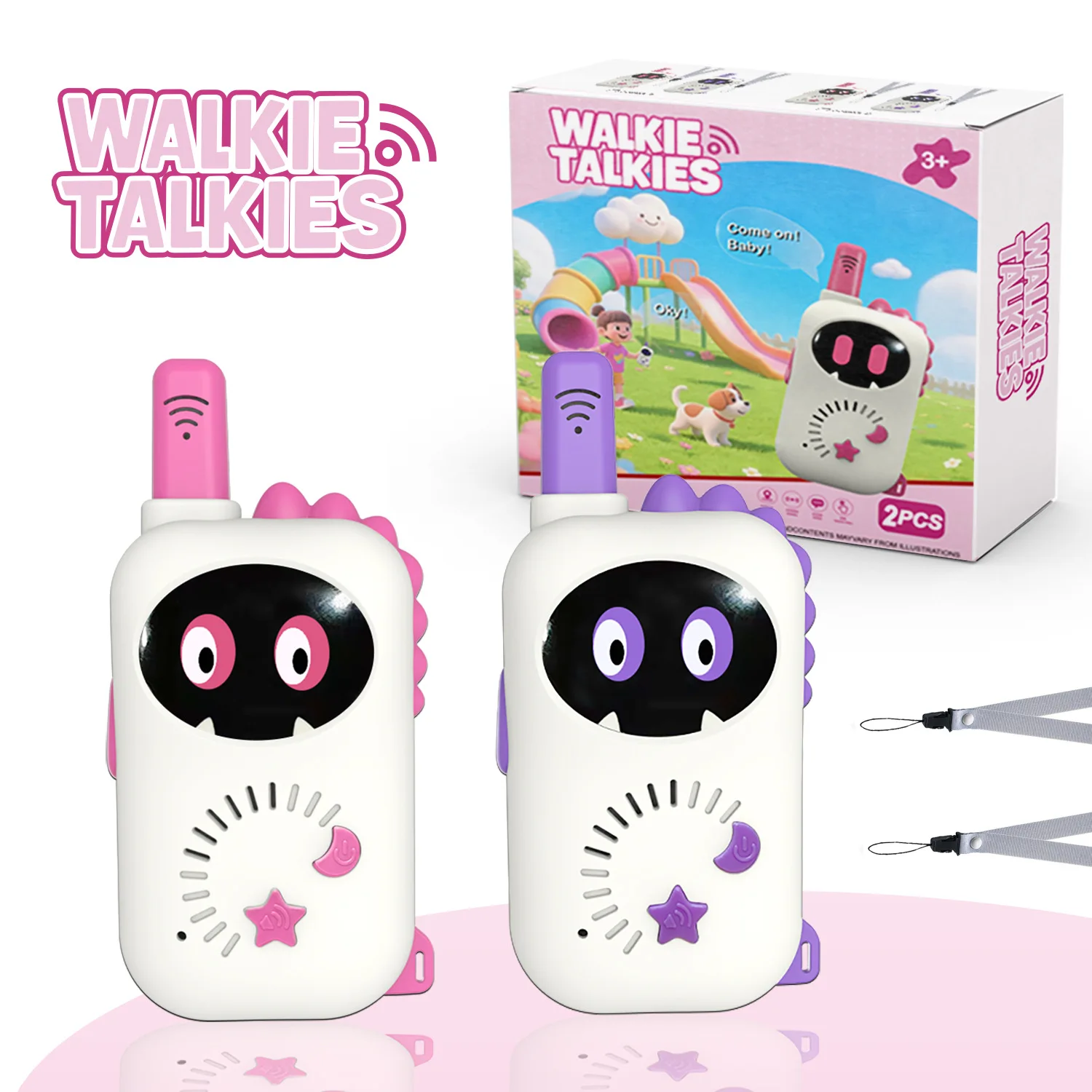 2PCS Mini Kids Walkie Talkie Electronic Toys Long Distance Wireless Transmission Outdoor Parent-Child Smart Interactive ToysGift