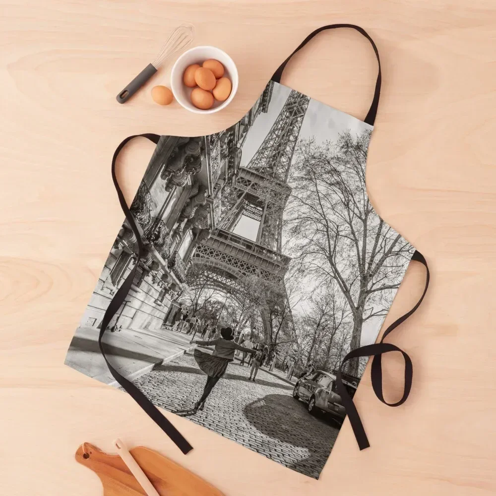 

Parisian in Paris black and white Apron Things For The Kitchen Customizable Household Items Useful home women Apron