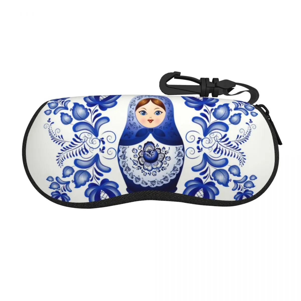 Custom Matryoshka Doll Russia Shell Eyeglasses Case Women Men Cute Russian Folk Art Glasses Case Sunglasses Box Pouch