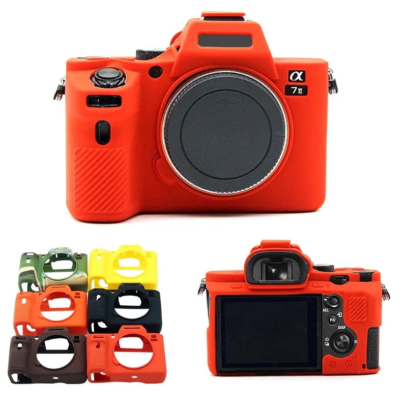 Silicone DSLR Camera Case Cover Bag For Sony A7II A7R Mark 2 A7RII A7 II Rubber Body Cover Skin