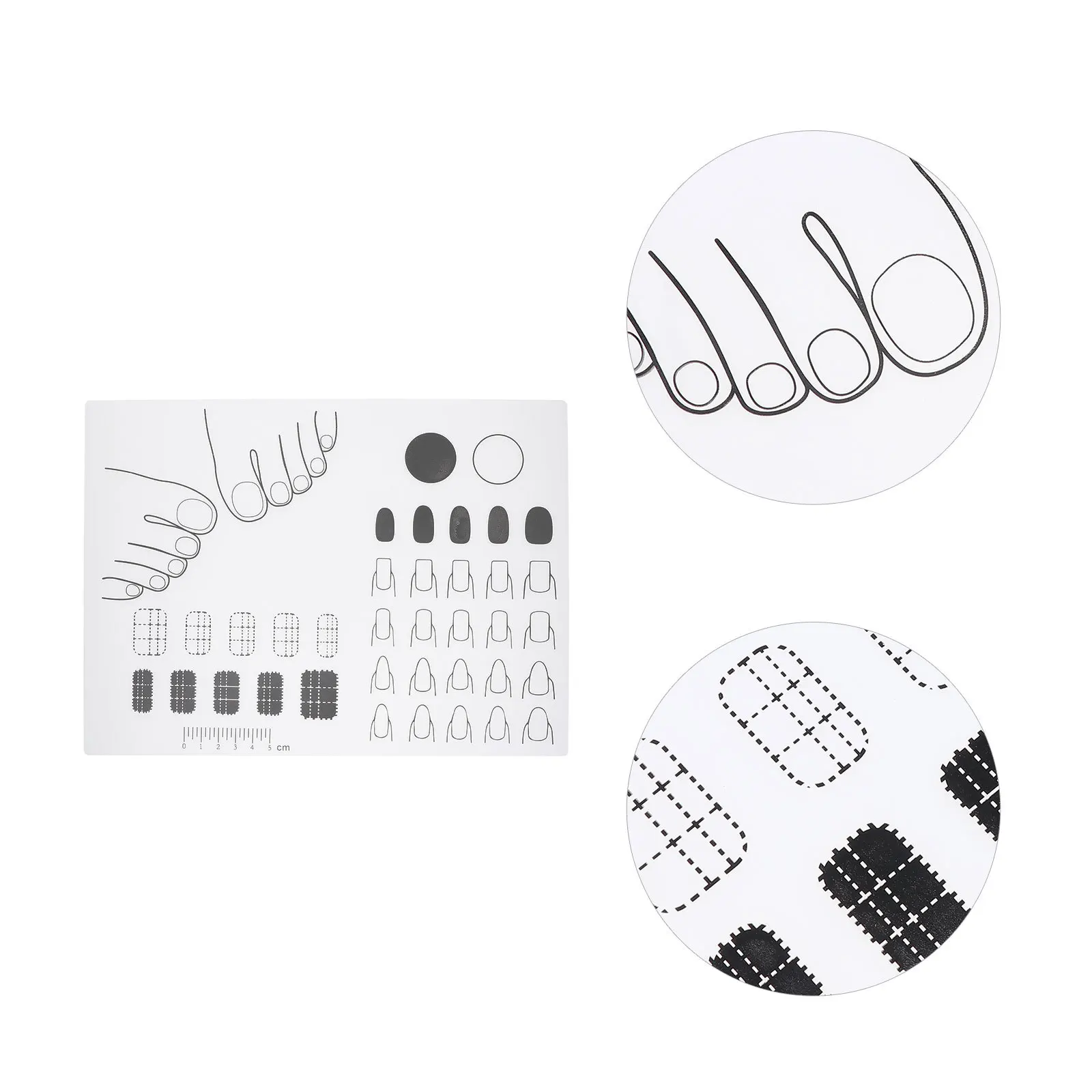 

Acrylic Nail Art Mat Trainer for Female Friends Gift and Professional Nail Techs Training Acrylic Manicure Mat