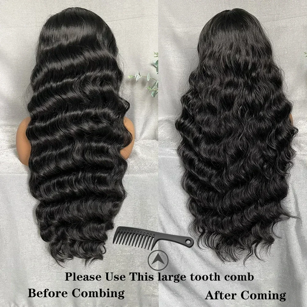 Parrucche per capelli anteriori in pizzo sintetico al X-TRESS per le donne parrucca frontale in pizzo 13x6 con onda lunga e sciolta da 32 pollici con capelli naturali del bambino