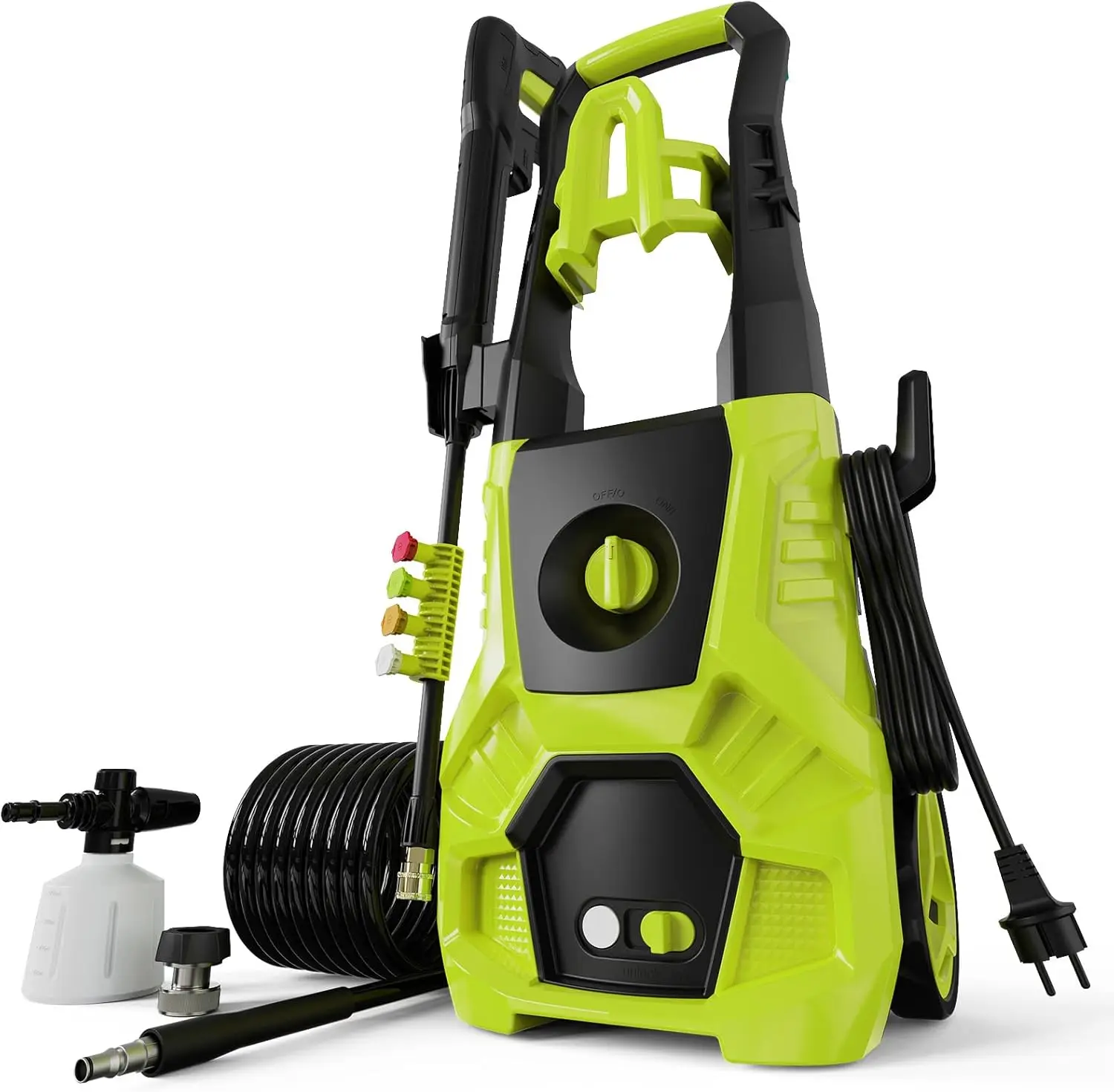 

Pressure Washer, 4800PSI Max 3.5GPM Electric Power Washer with Foam Cannon 35FT Power Cord 4 Nozzles, Pressure Washer for Cars,