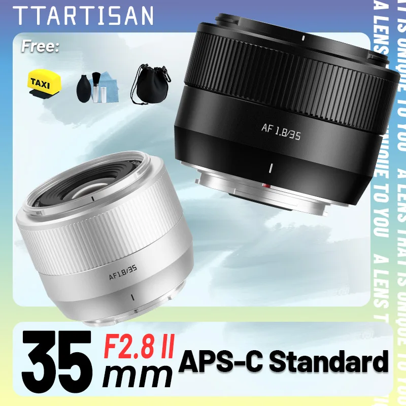 TTArtisan 35mm F1.8 II APS-C AF Auto Focus Large Aperture Lens for Sony E Mount DSLR A6700 A7CII A7RIII A7SII NEX A6600 A7MIV