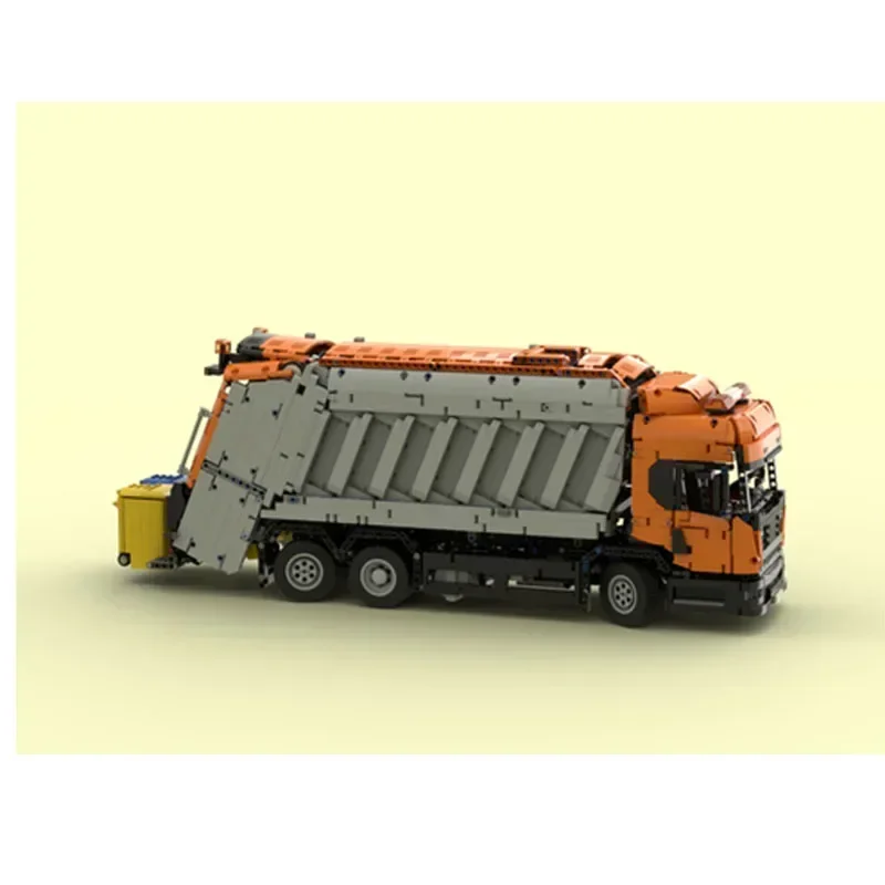 MOC-92116 RC colección de basura automática camión de bloques de construcción modelo 4845 piezas personalizadas niños juguete para regalo de cumpleaños